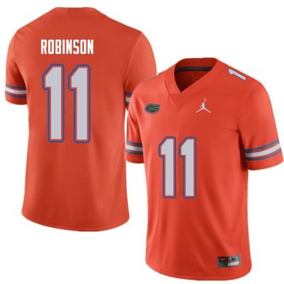 Men's Florida Gators #11 Demarcus Robinson NCAA Jordan Brand Orange Authentic Stitched College Football Jersey TJR7762NE